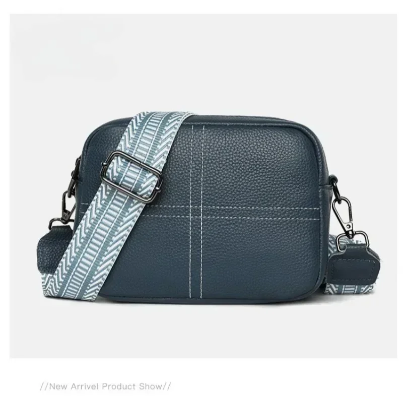 

Cross-border fashion versatile small square bag, high-end messenger bag, niche first-layer cowhide shoulder bag handbags purses