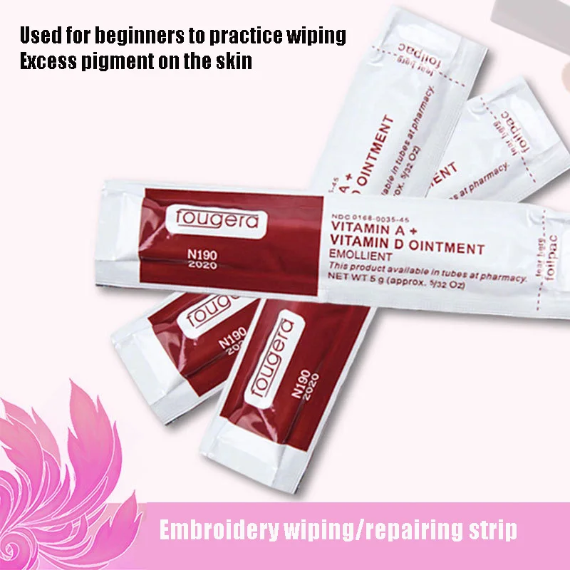 Tattoo Aftercare Repair Wiping Gel Strip Vitamin A D Ointment Anti-Scar Skin Eyebrow Lip Embroidery Healing Repair Cream