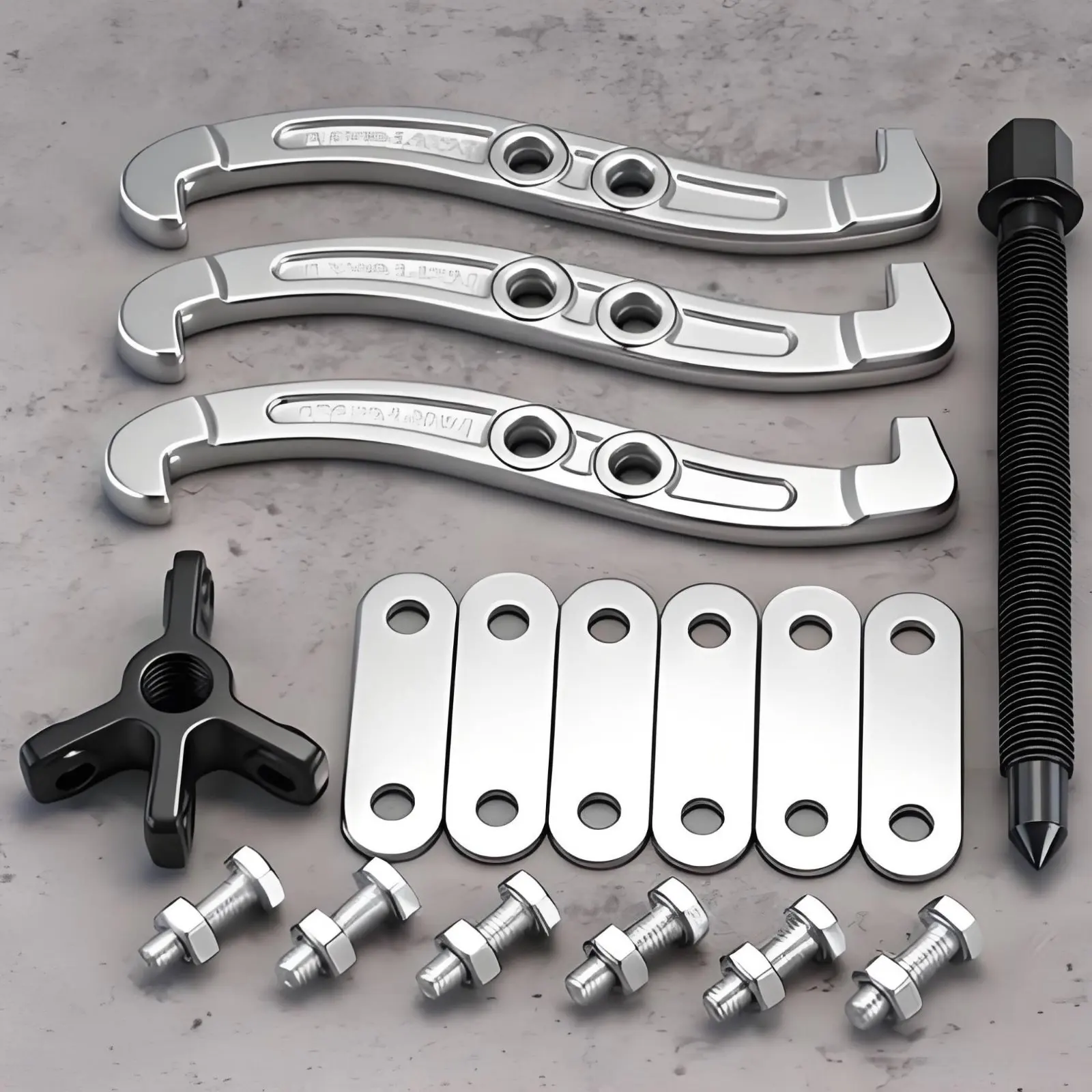 

Heavy Duty 3 Jaw Puller High Hardness 3 Jaw Puller Heat Treated Steel Damage Undamaged Removal for Professionals, Repair Shop