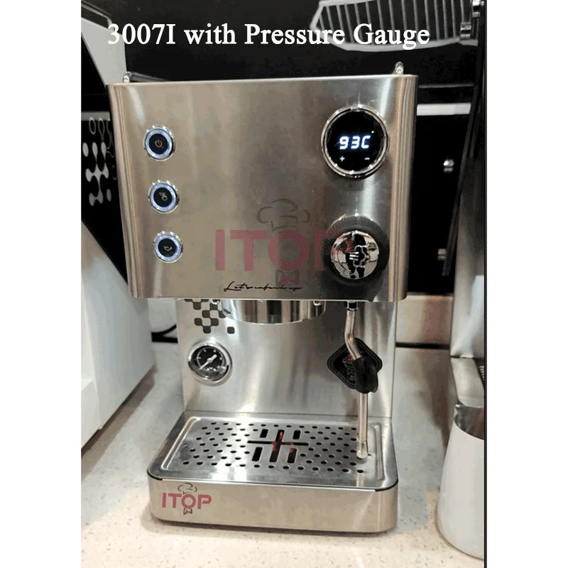 Itop 3007i máquina de café expresso pre-infusão máquina de café automática com controle pid tempo de extração ajustável 10-30s