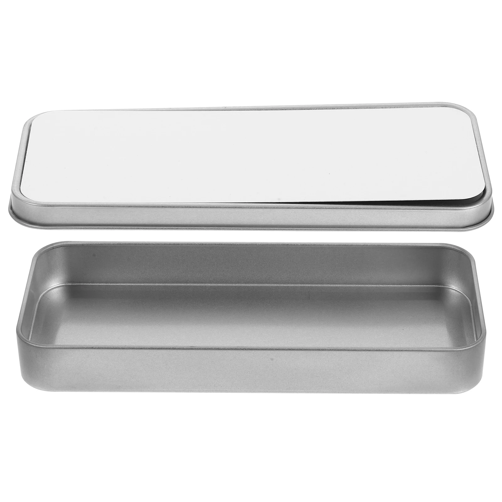 

Thermal Transfer Stationery Box Metal Candy Packaging Cases Small Empty Containers Durable Sublimation Blank Box For Craft