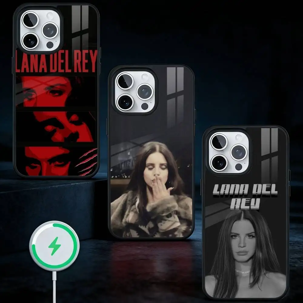 

Singer L-Lana Del Rey Phone Case For iPhone17,16,15,14,13 Plus,Pro Max Magnetic For Magsafe Wireless Charging