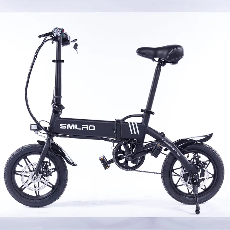 SMLRO Folding Electric Bicycle 14 Inch 36V 250W 8Ah Square Tube Mini Electric City Bike Dropshiping Factory Price