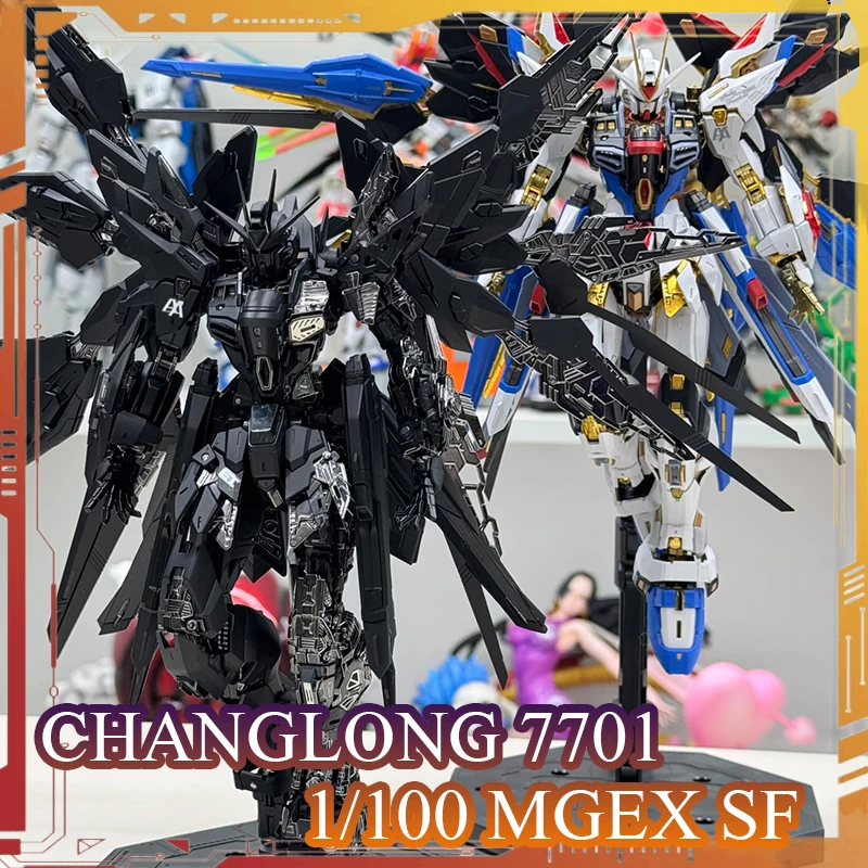 

Chang Long 7701 KO MGEX Strike Freedom 1/100 Scale Assembly Model Kit Seed Anime Figure Plastic Kids Toy Birthday Gift