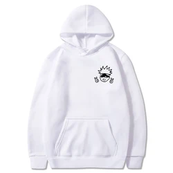 Sudadera con capucha de Jujutsu Kaisen para hombre, ropa de calle con estampado de Anime, diseño animado grande, skawaii, Gojo Satoru