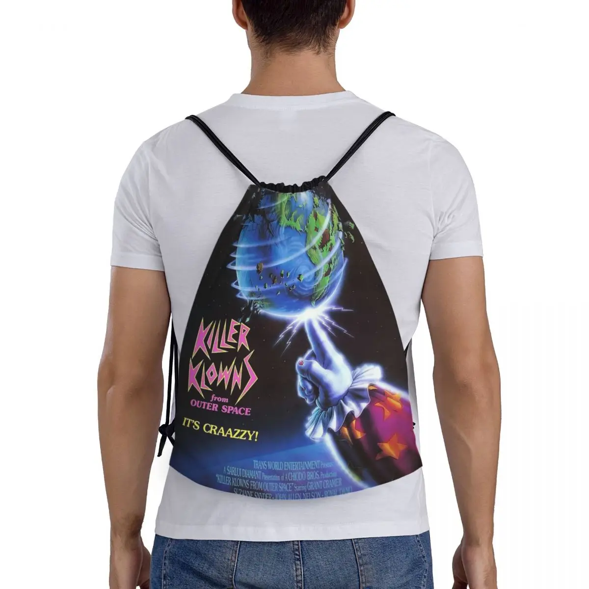 

Рюкзаки Killer Klowns From Outer Space, многофункциональные портативные сумки на шнурке, сумка для мелочей, сумки для книг для мужчин и женщин, школьные