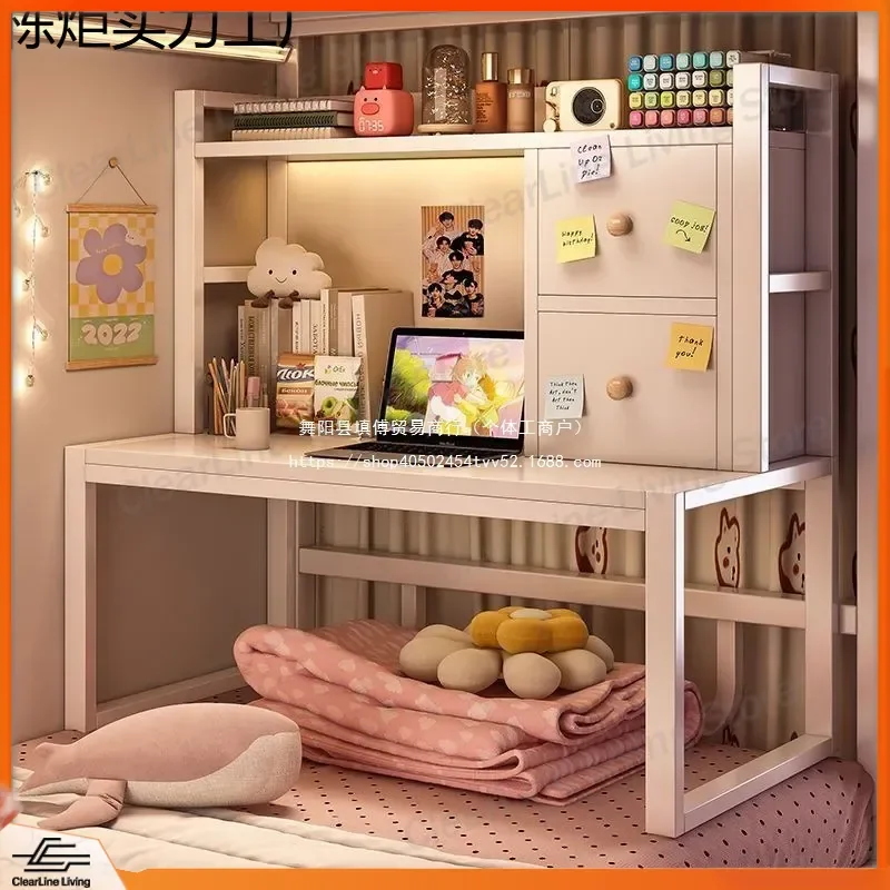 Modern Small Space Makeup Table with Storage Cabinet Bay Window Dresser Bedroom Vanity Desk