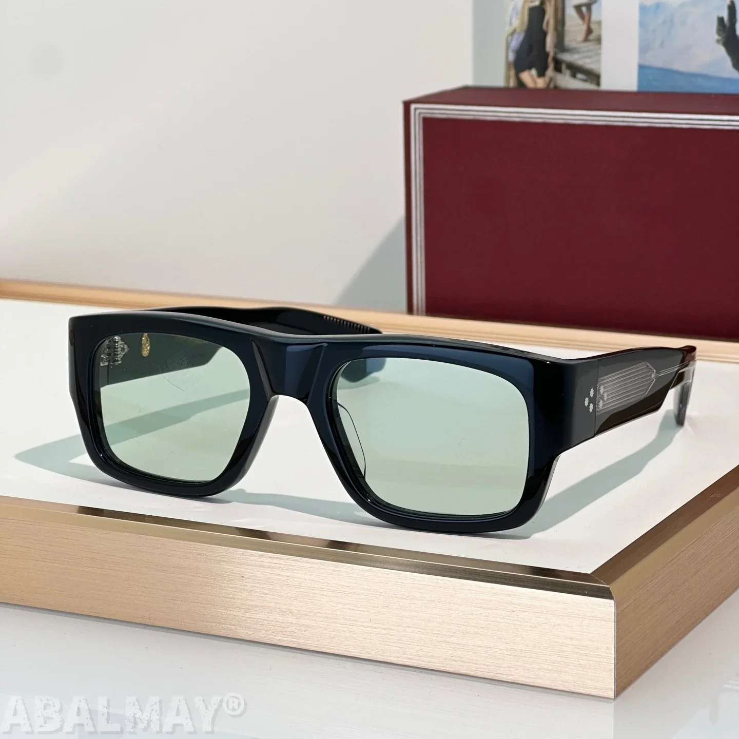 

JM DONAT 54-22 Top Quality Mens Sunglasses for Women Retro Trend Luxury Acetate Titanium UV400 Designer Sunglasses Frame