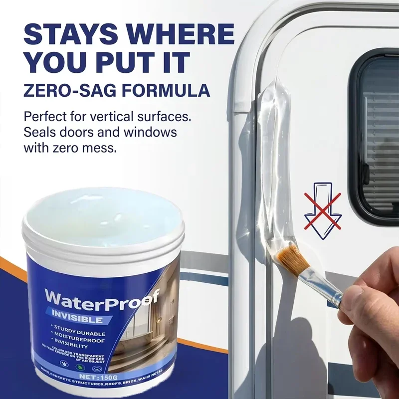 One time solution for recurrence - transparent waterproof sealant, nano leak proof coating, crystal transparent sealant