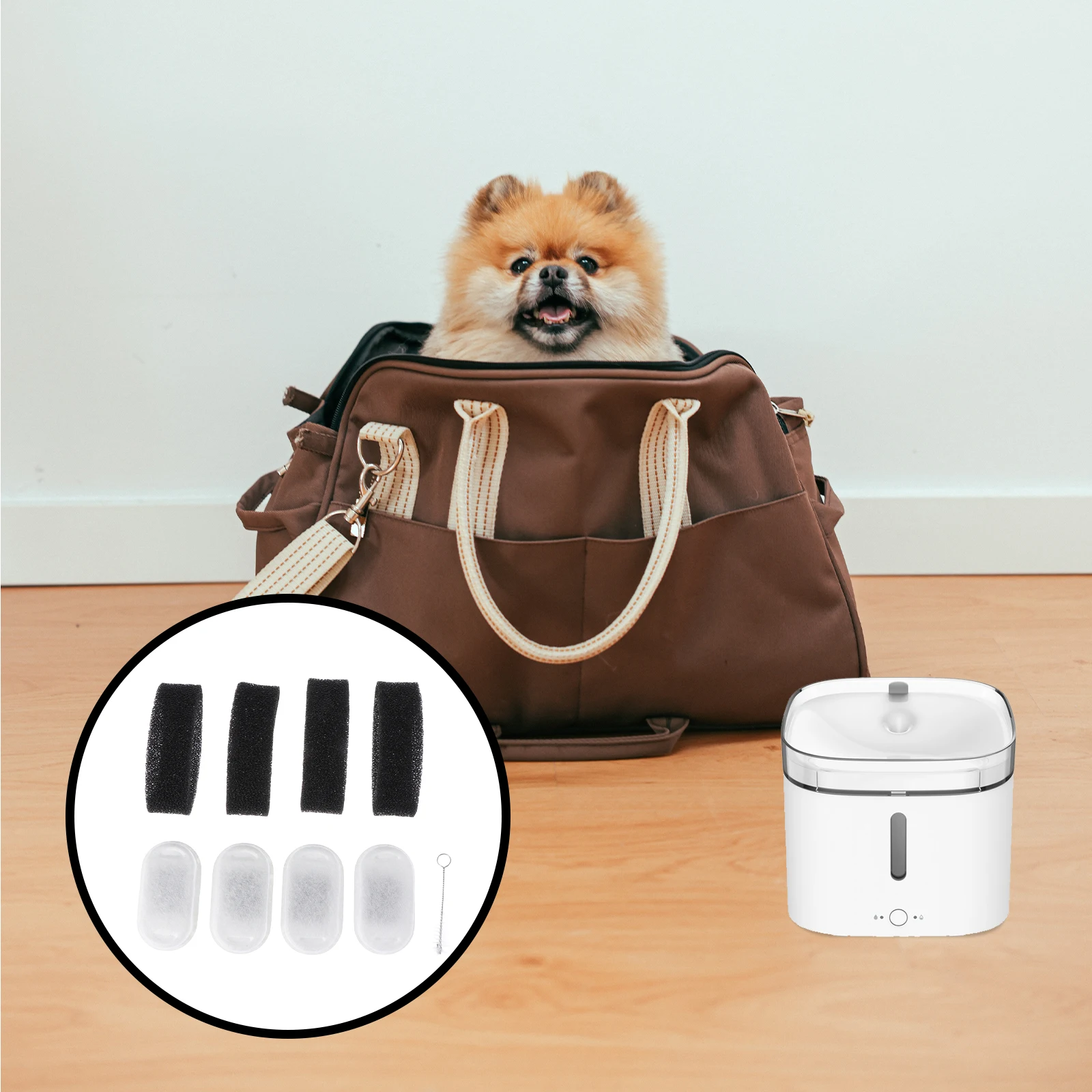 

Pet Fountain Filters Cotton Mesh Replacement Water Dispenser Filter Elements for Cat Bowl Pet Accessory Clean Purify