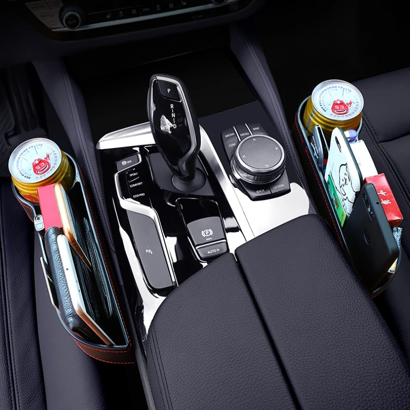 Nowy Organizer do Samochodu na Szczelinę Siedzenia, Wielofunkcyjna Kieszeń, Schowek na Kubki, Organizer na Telefon, Butelki i Kubki, Akcesoria Samochodowe