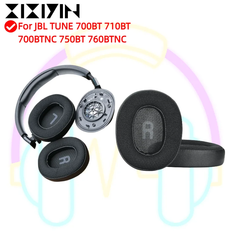 

XIXIYIN Soft Foam Ice gel Ear Pads With buckle For JBL TUNE 700BT 710BT 700BTNC 750BT 760BTNC Headset Earmuffs Repairing Parts