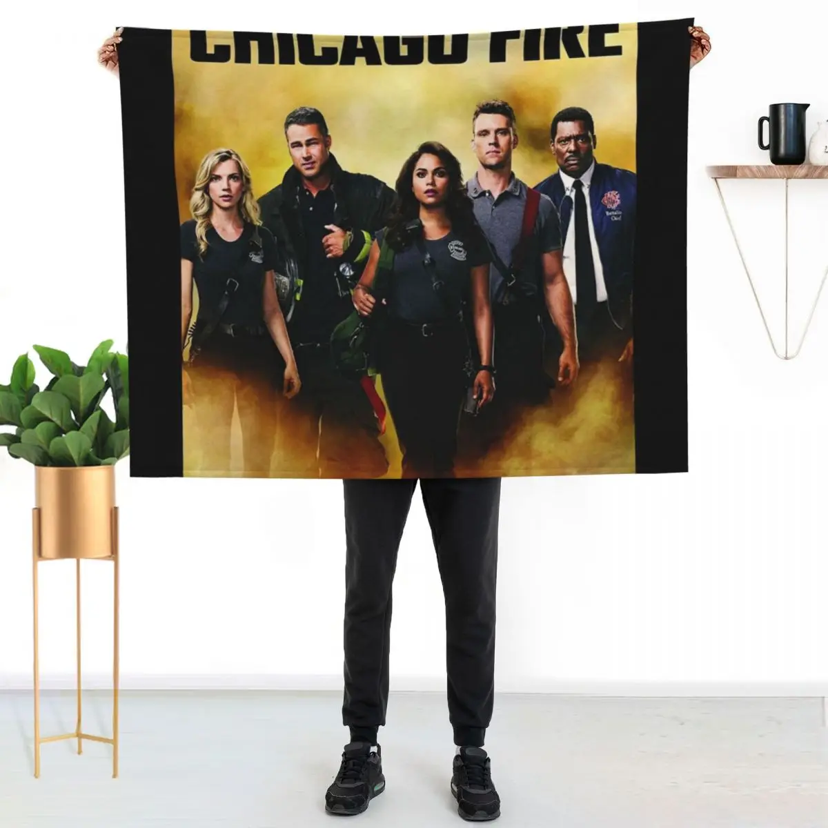 Chicago Fire one Throw Blanket anime Cute Plaid heavy to sleep Summer Beddings Designers Bed covers Blankets