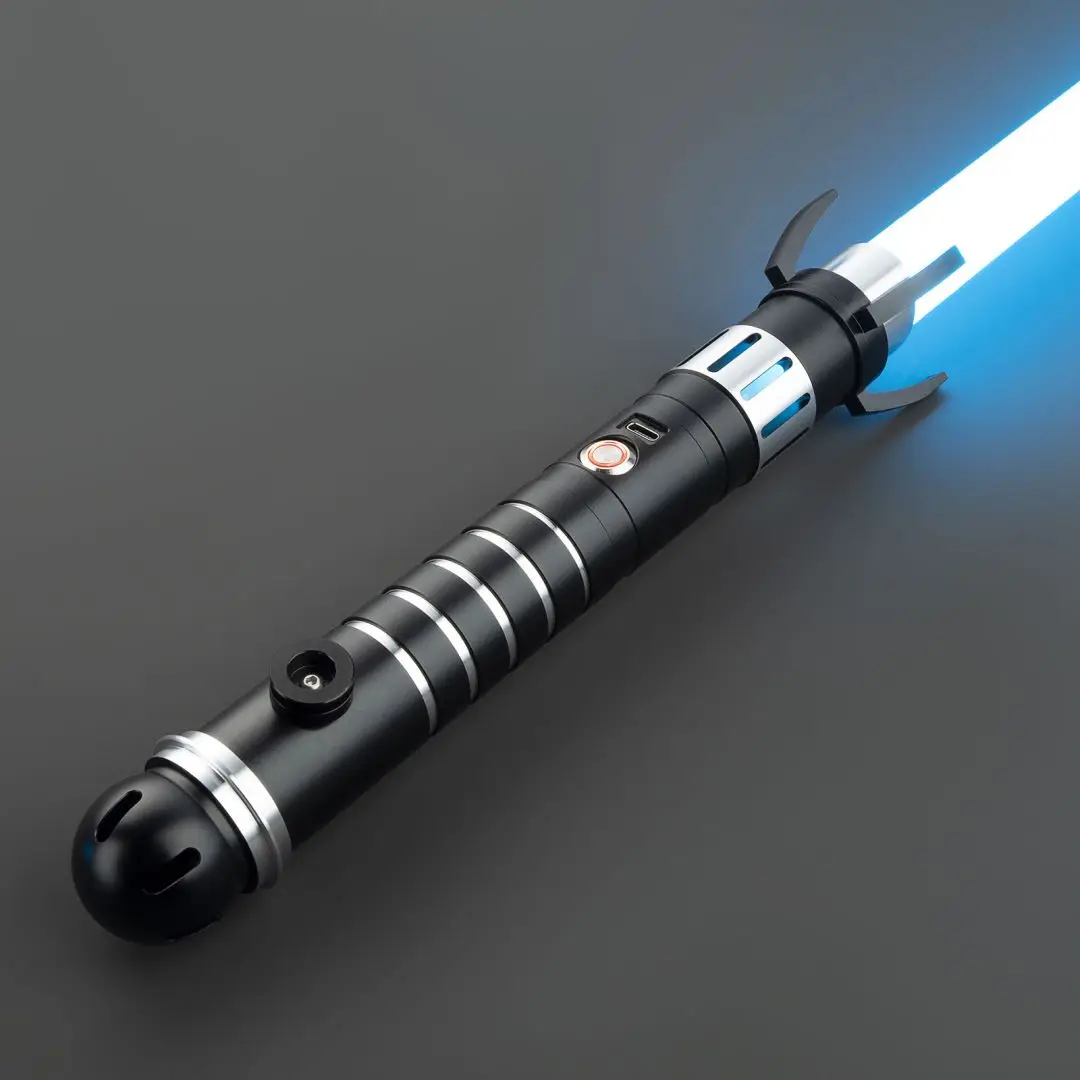 

DamienSaber XRGB Lightsaber Heavy Dueling Blade Metal Handle Smooth Swing Light Sabers Gesture Control Infinite Color Changing