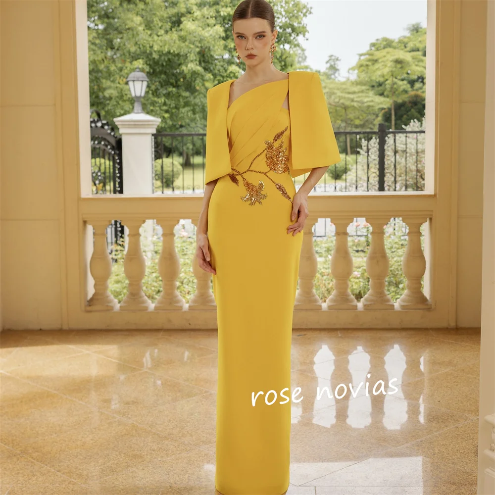 Customized Jersey Pattern Sequined Asymmetric Collar Sheath Long Dresses Bespoke Occasion Classic Elegant Formal Evening image 2