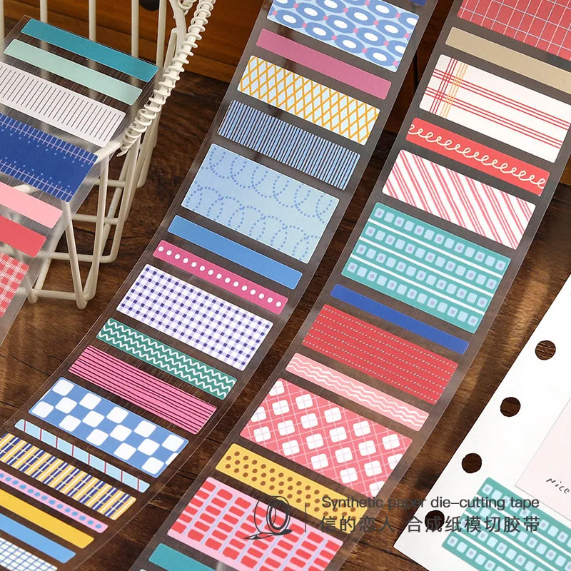 10 uds/1 lote de cintas adhesivas decorativas Color Sonata diario basura papel DIY pegatinas de álbum de recortes de enmascaramiento japonés