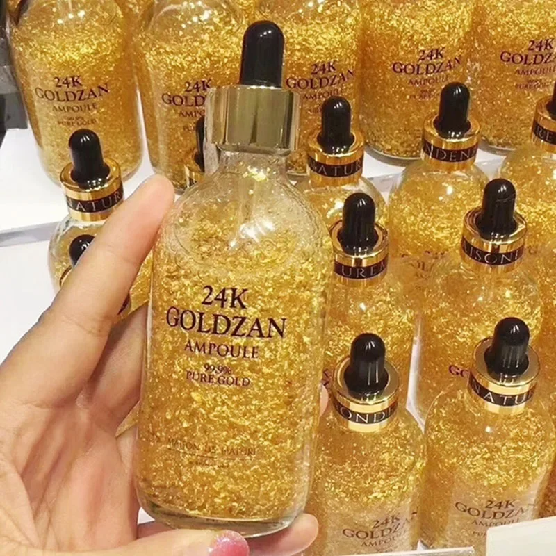 

24K Gold Serum Anti Wrinkle Aging Face Collagen Moisturizing Hyaluronic Acid Nicotinamide Liquid