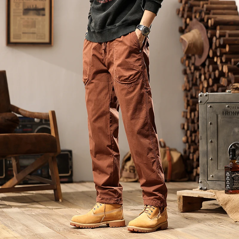 Pantalones Cargo informales de algodón para hombre, pantalones tácticos transpirables sólidos para correr al aire libre, pantalones militares, primavera y otoño, nuevo, caliente