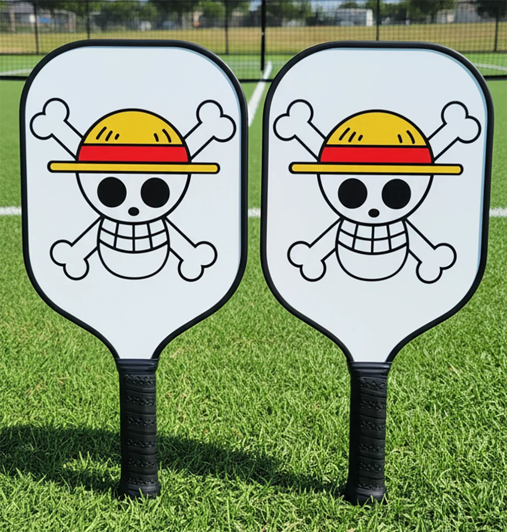 

Цельное красочное весло для пиклбола из углеродного волокна в стиле аниме - профессиональное/среднее/стартерное