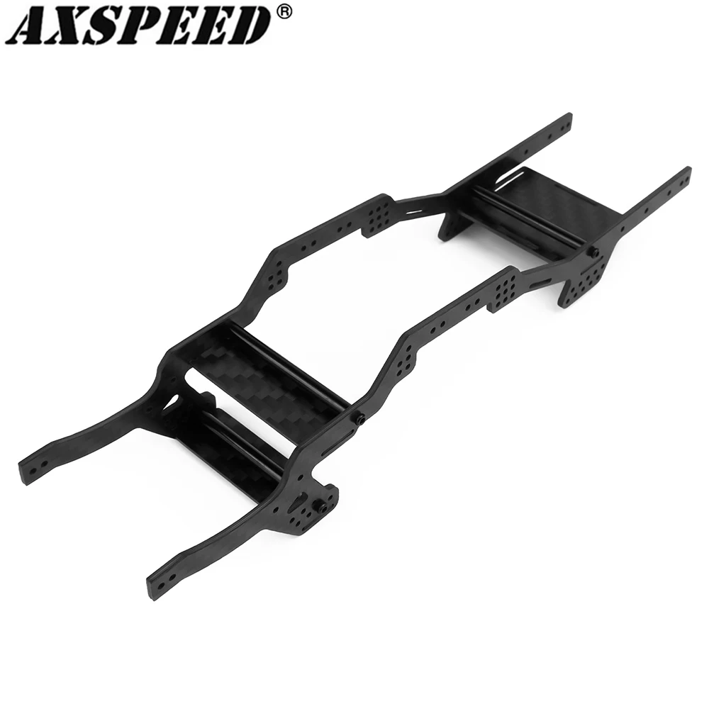 AXSPEED LCG Carbon Fiber Chassis Kit Frame Girder for 1/24 RC Crawler Axial SCX24 90081 AXI00001 AXI00002 AXI00006 Parts