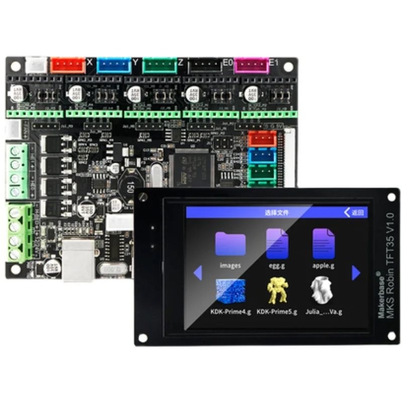 Scheda di controllo della scheda principale della stampante 3D Makerbase MKS Robin Nano V1.2, parametri di regolazione dello schermo