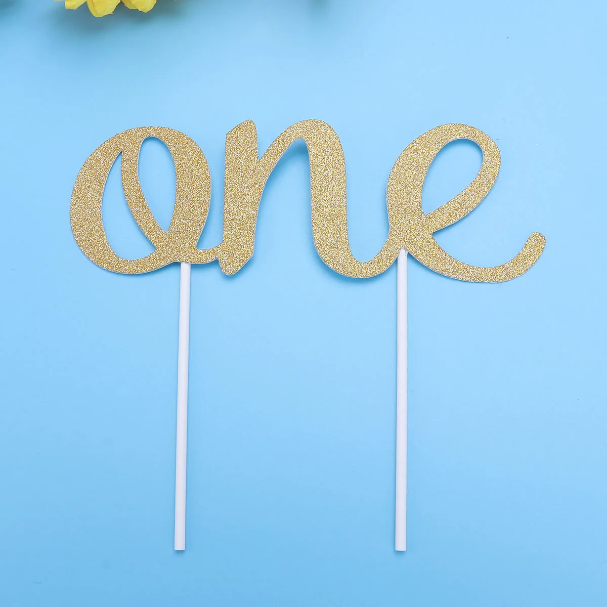 

Decoration Cake Insert Birthday Decorations Gold Topper Decorate First Golden Baby