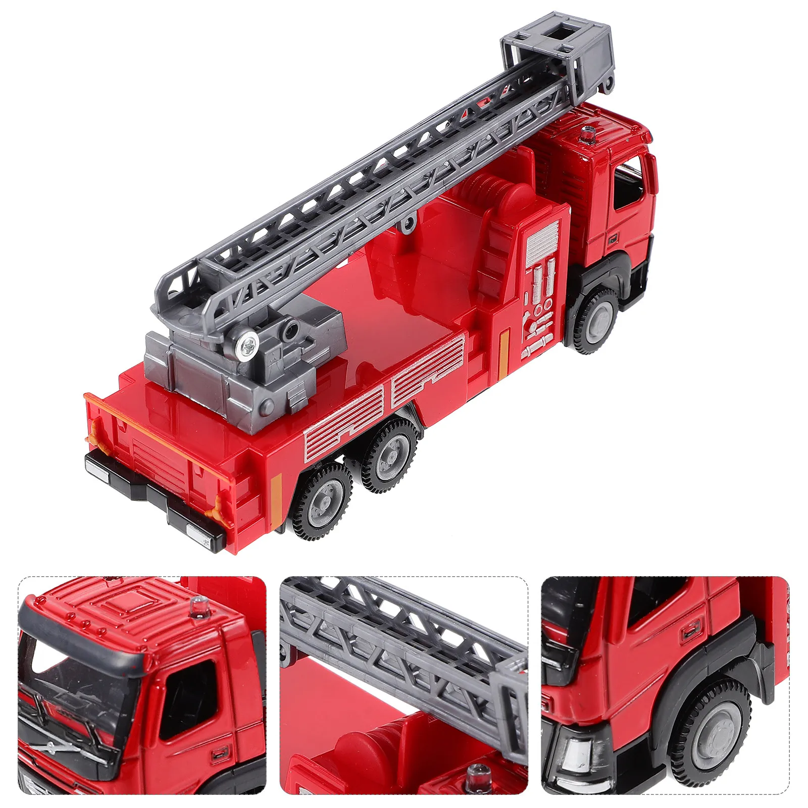 

Fire Ladder Truck Durable Safe Child Firefighter Ladder Truck Educational Kids Car Plaything Gift Fire Trucks Children Car Toy