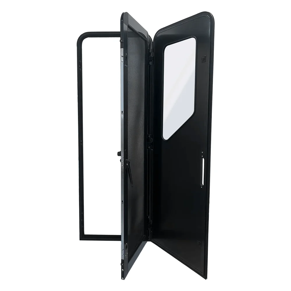 

RV Entry Door with Aluminum Alloy Frame and Stainless Steel Mesh for Caravan Motorhome Camper Van 1750*622mm