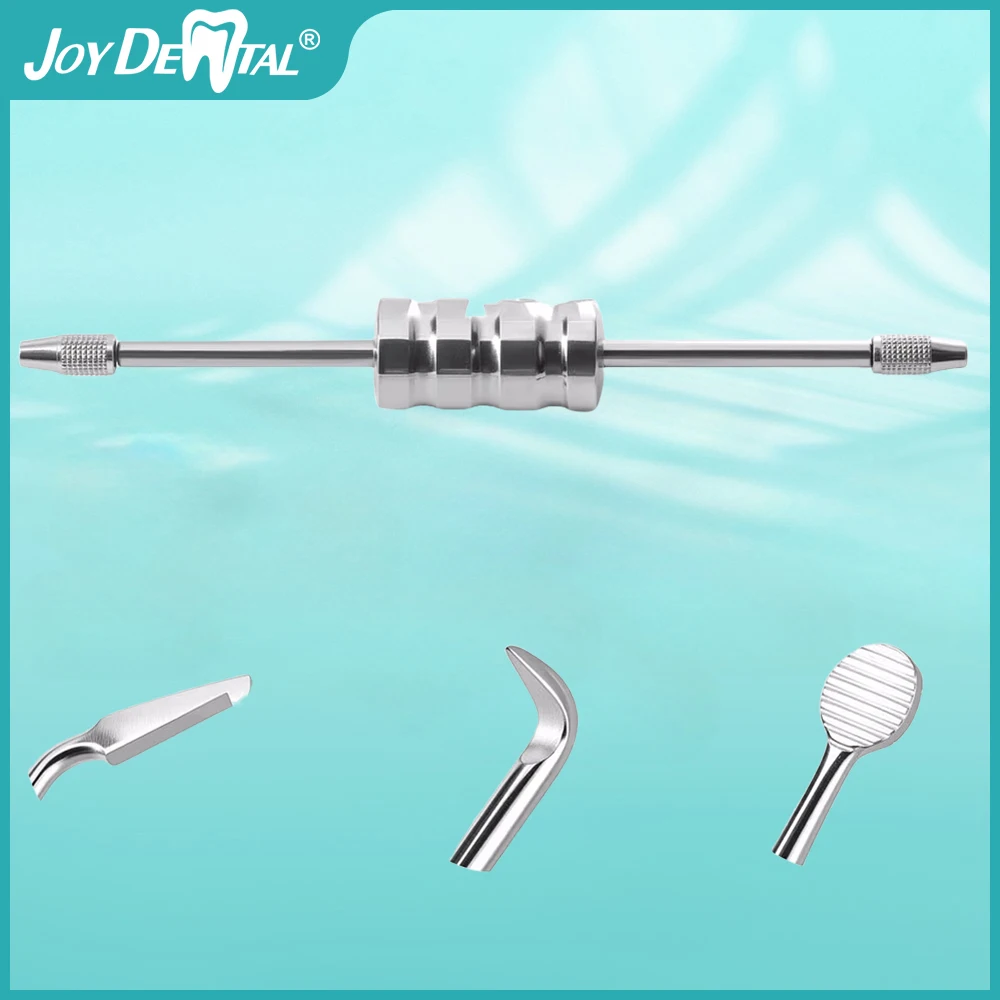 

JOY DENTAL Dental Stainless Steel Manual Dental Crown Remover Manual Bridge Remover With 3 Attachments Reusable Dentistry Tools