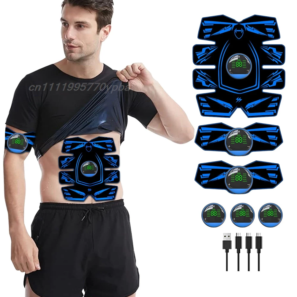 EMS Muscle Stimulator Smart Electroestimulador 8-Pack Abs Toning Belt Portable Home Gym Daily Workout EMS Equipment