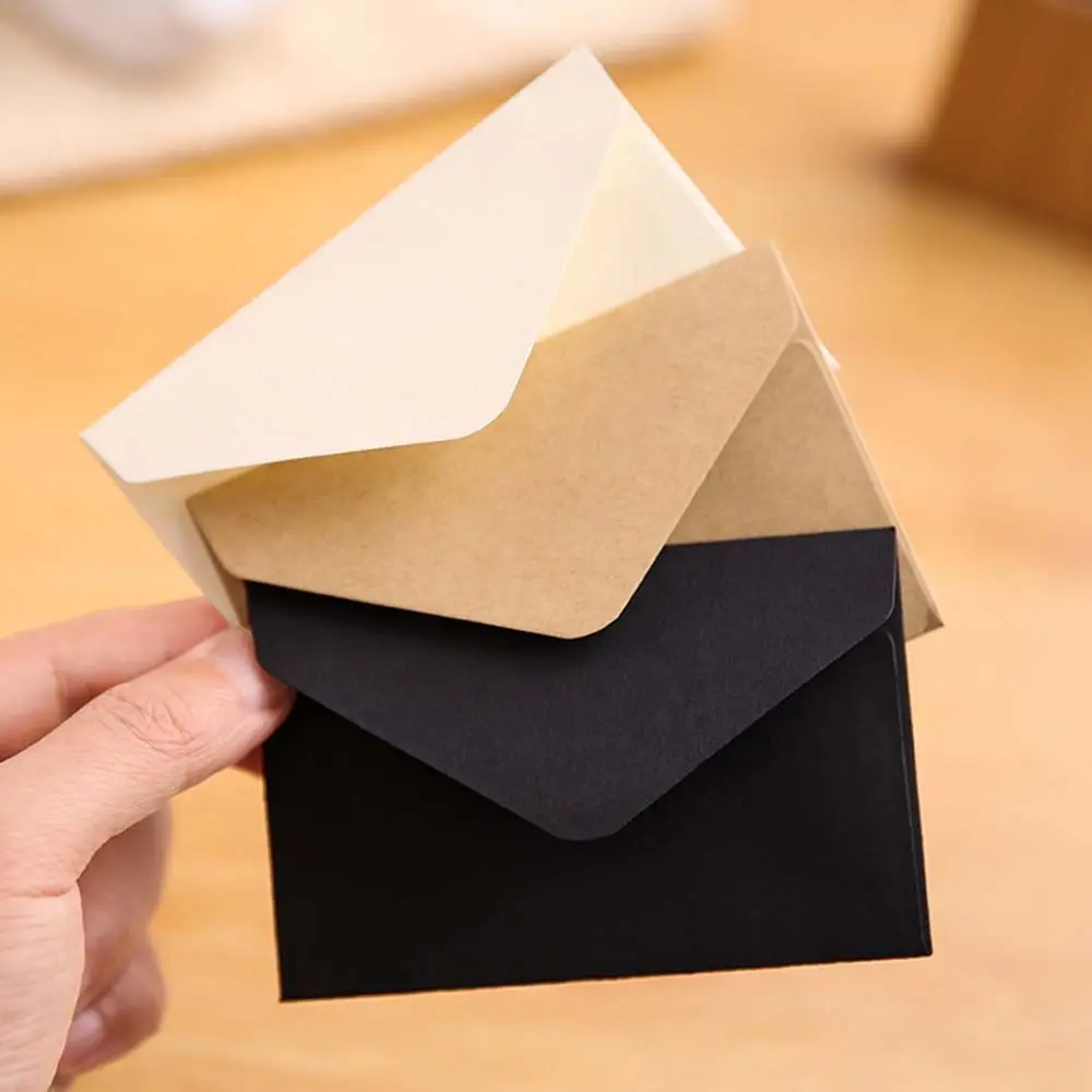 Kertas Alat Tulis Penutup Kartu Ucapan Tempat Kartu Undangan Pernikahan Amplop Kosong Kraft Amplop Kertas Kecil Amplop Jendela