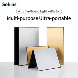 Selens-Réflecteur de lumière de photographie A3/A4, réflecteur pliant en carton, optique, papier, livre, planche, moulage pour accessoires de prise de vue photo