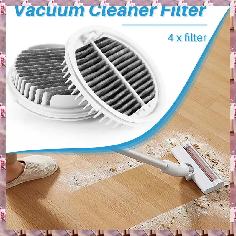 2025 4 ชิ้นแผ่นกรองเฮปาสำหรับเสี่ยวหมี่ รอยด์มีไร้สาย F8 เครื่องดูดฝุ่นแบบใช้มือถือสมาร์ททดแทนที่มีประสิทธิภาพตัวกรองเฮปาอะไหล่ Xcqlx