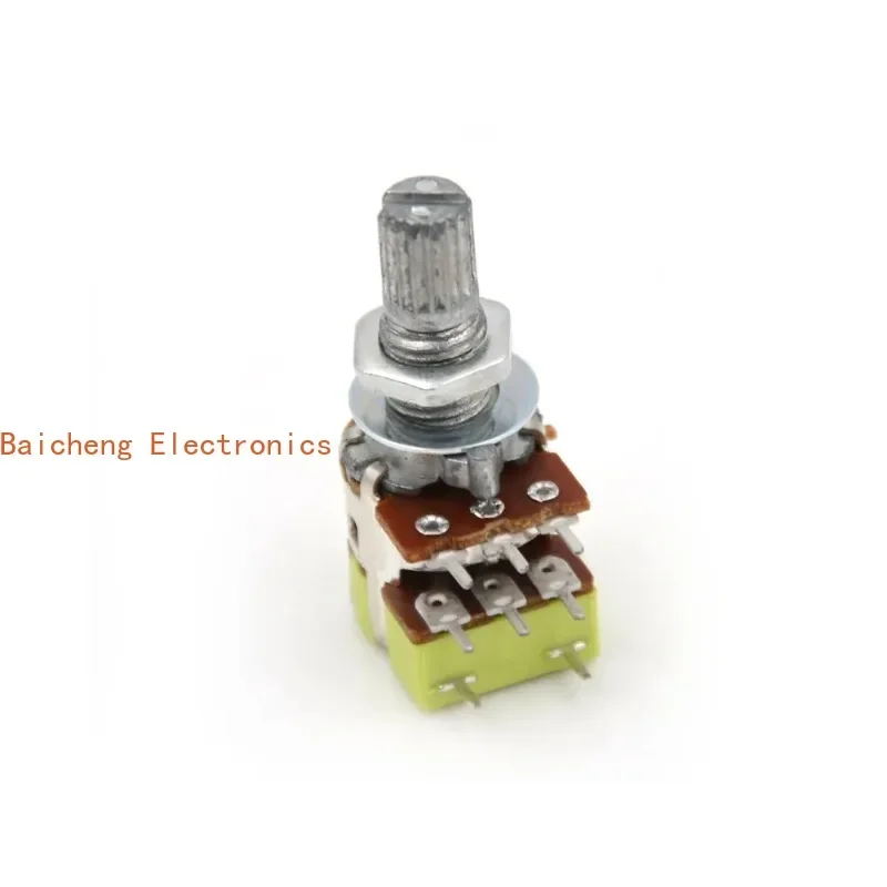 10PCS B50K 50K Dual Linear Taper Volume Control Switches Potentiometer Switch