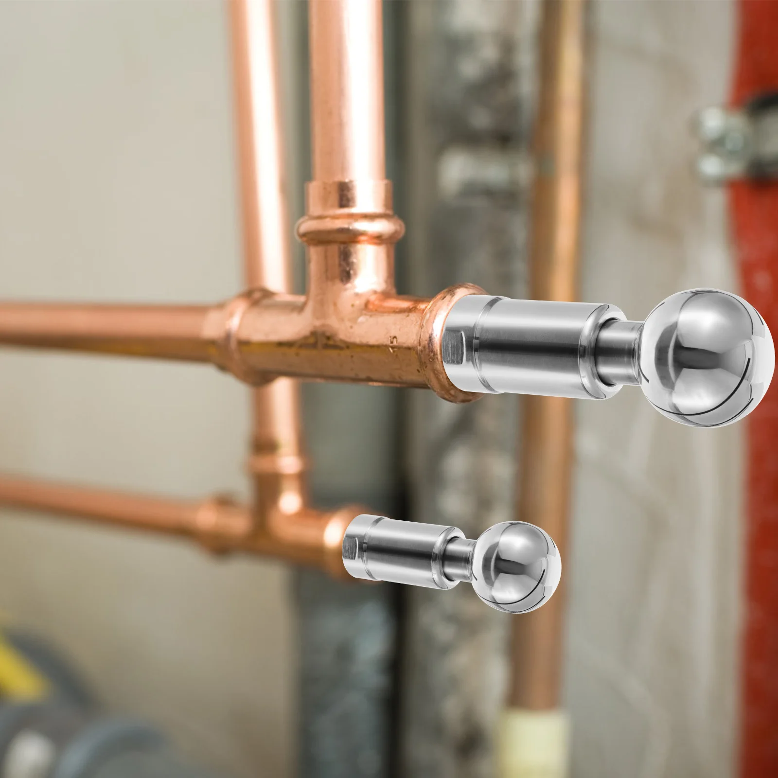 1 قطعة الفولاذ المقاوم للصدأ 360 درجة الدورية رذاذ الكرة خزان غسل رذاذ الكرة مقاومة للتآكل دائم خزان تنظيف أداة