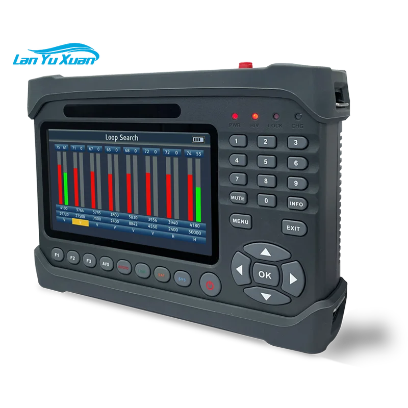 Digital Satellite Finder Signal Meter LCD DVB-S/S2X/T/T2/C Sat Finder for Dish Antenna Alignment