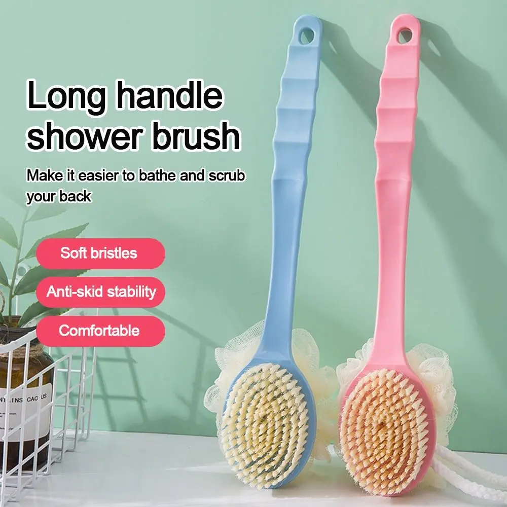 Long Handle Shower Body Brush Back Scrubber Anti Slip with Hanging Hole for Body Cleaning Tools