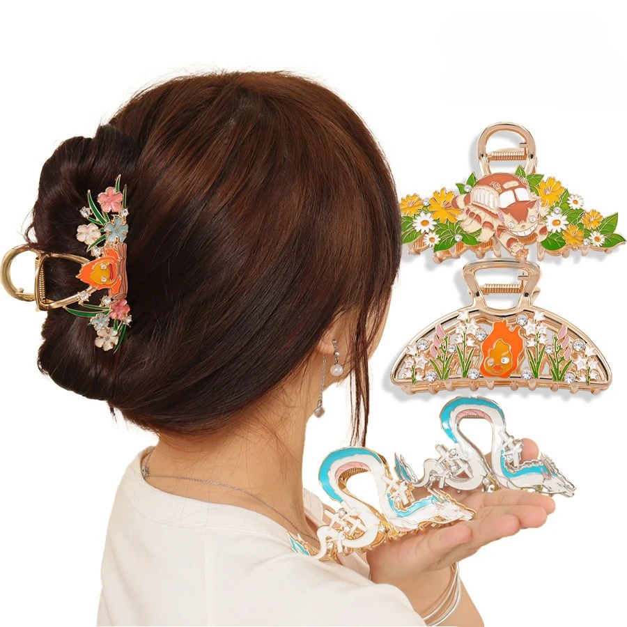 NC لطيف الإبداعية الكرتون مشبك شعر سبيكة معدنية التنين مخلب شعر اليابانية موضة مخلب كليب إكسسوارات الشعر للنساء الفتيات #2