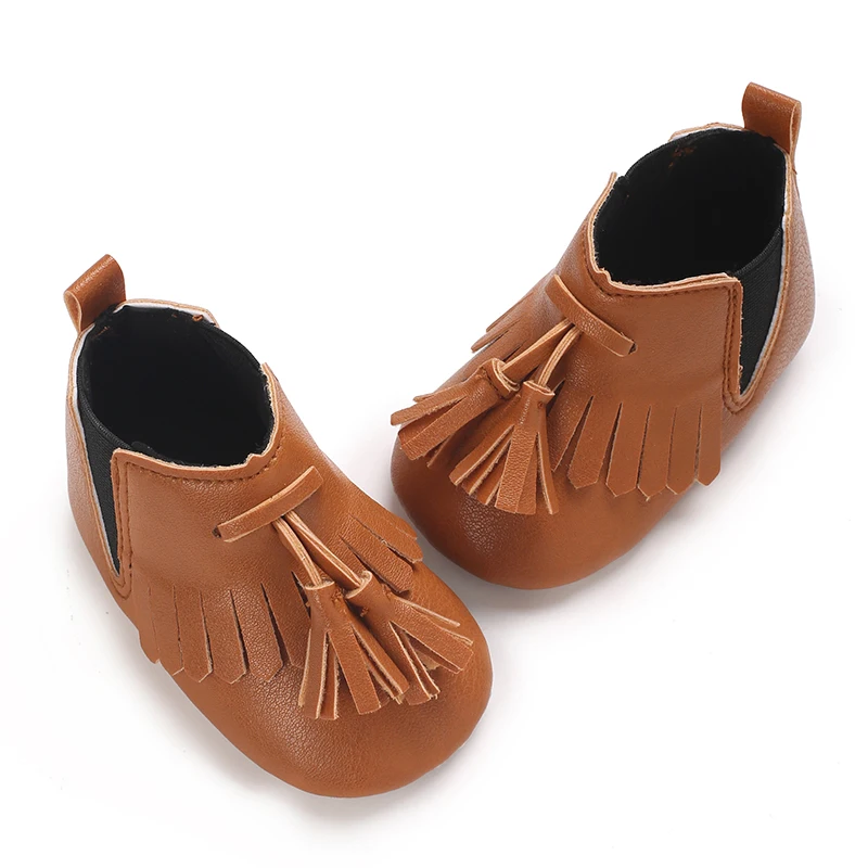 0-18 متر جديد عصري شرابة أحذية الأطفال موضوع بلون أحذية رياضية غير رسمية لينة أسفل المضادة للانزلاق أحذية ما قبل المدرسة أولا #6