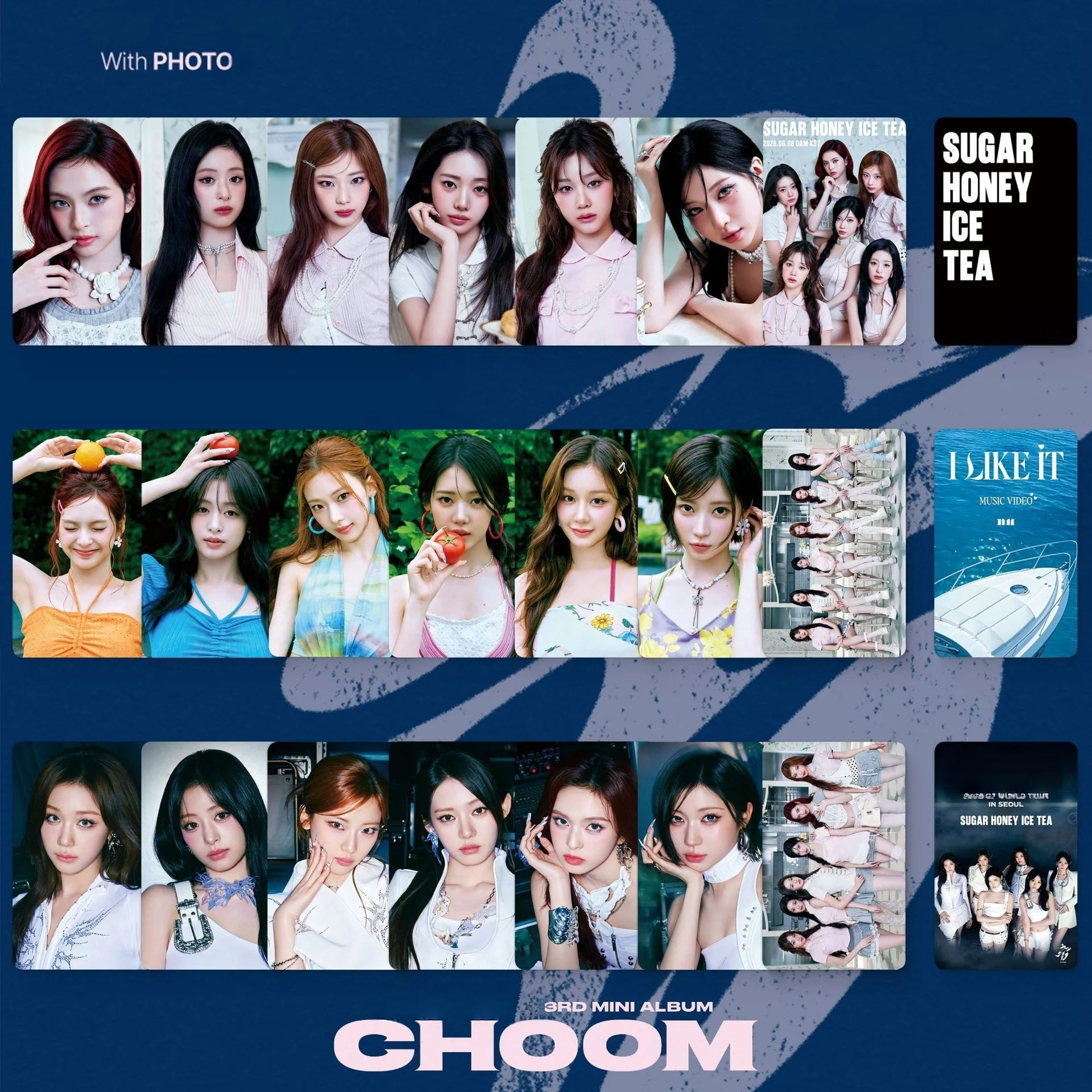 7PCS Korean Hot Female Idol New Album 