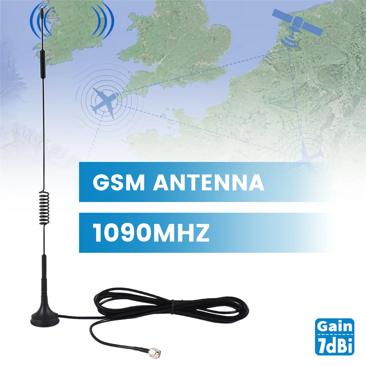 5DBi-1090MHz-antenne-ADS-B-modem-router-SMA-mannelijk-MCX-mannelijk-voor-FlightAware