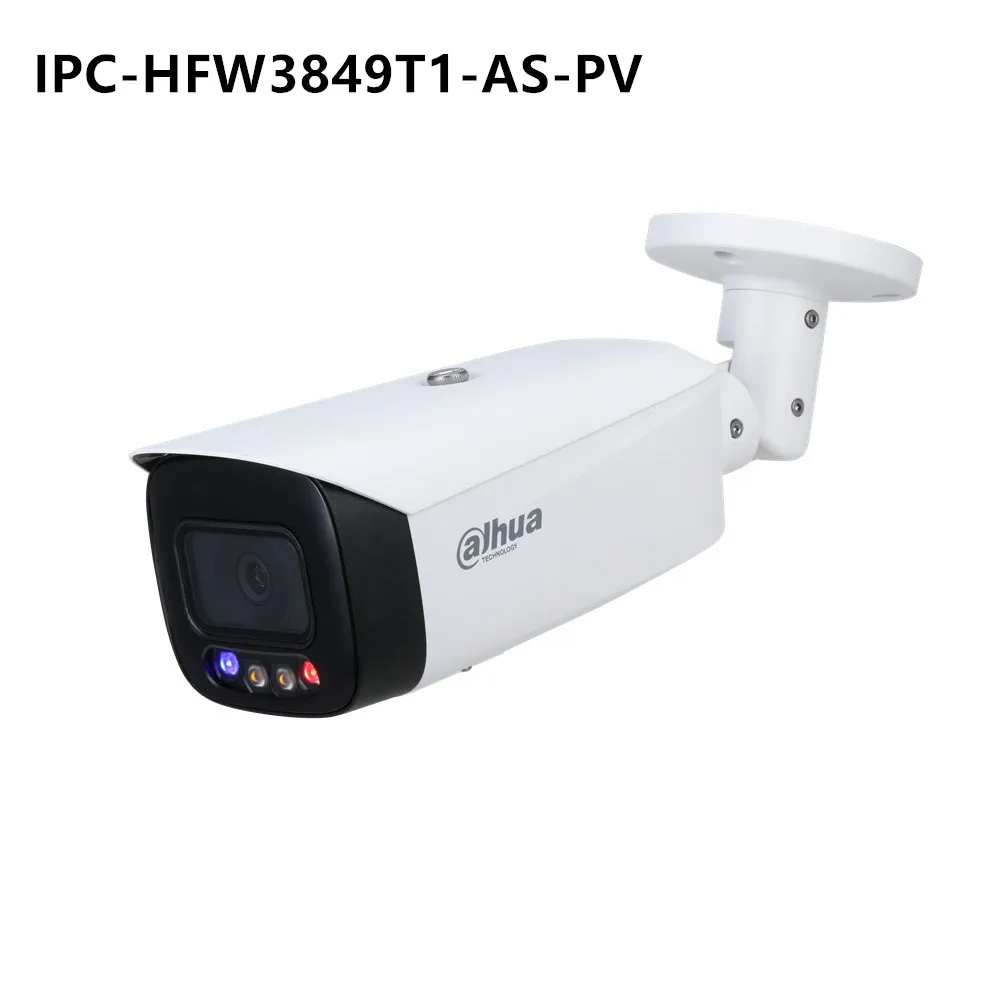 Top IPC-HFW3849T1-AS-PV Full-Color & IPC-HFW3849T1-AS-PV-S3 8MP Smart Dual Illumination Active Deterrence WizSense IP Camera