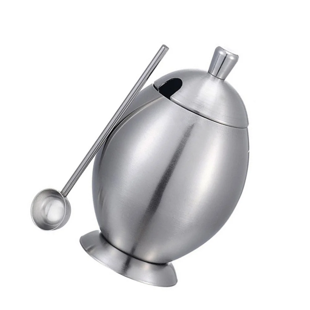 

1Pcs Stainless Seasoning Canister Silver Kitchen Storage Jar for Tea Leaf Chili Powder Sugar Salt Household Seasoning Canister