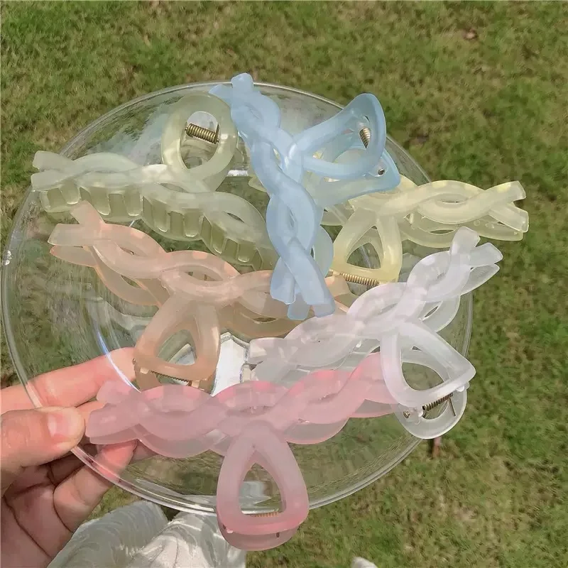 

Простые и модные желеобразные матовые зажимы для волос, универсальные аксессуары для волос для женщин