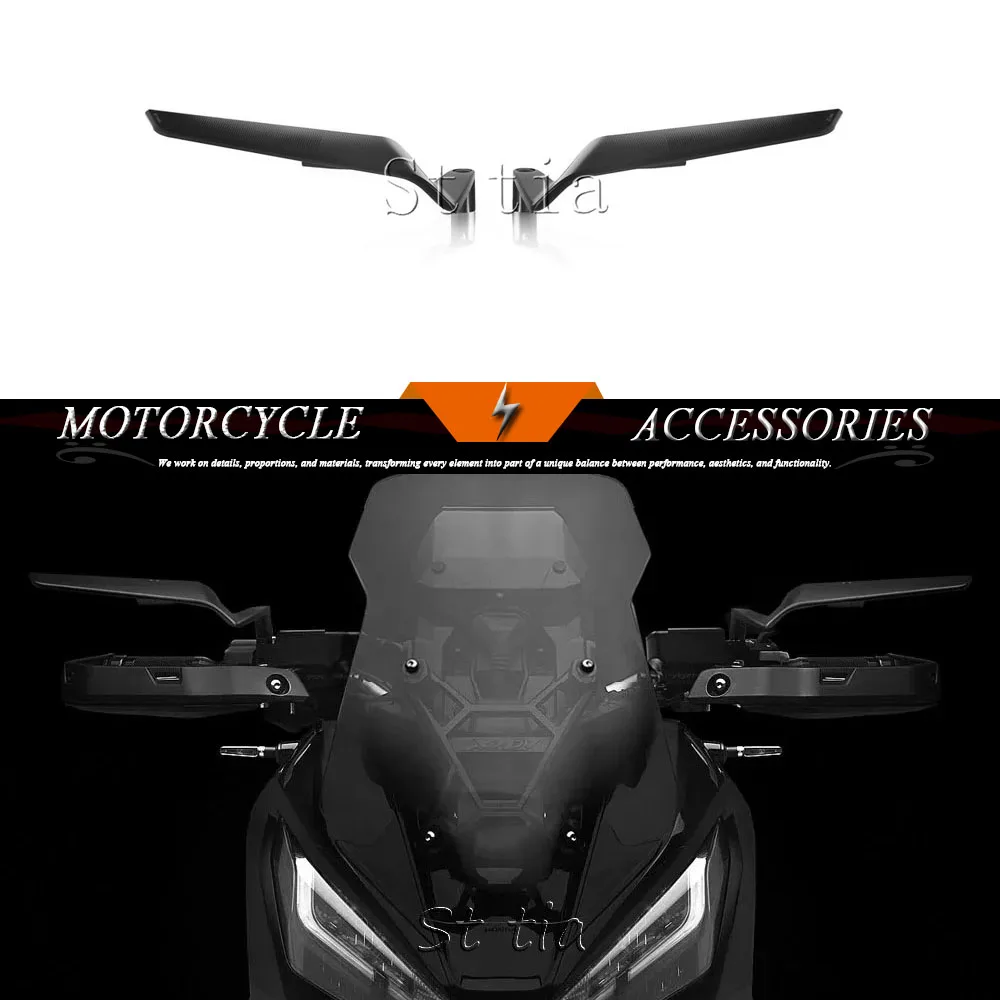 Specchietti Retrovisori CNC con Alette Fisse per Moto Honda XADV 750 X-ADV X ADV 750 XADV750 X-ADV750 2017-2025