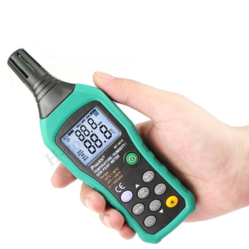 Pro’skit Temperature/Humidity/Dew Point Tester MT-4616 Data Storage Suitable for Metallurgical, Electronic, Chemical Pollution