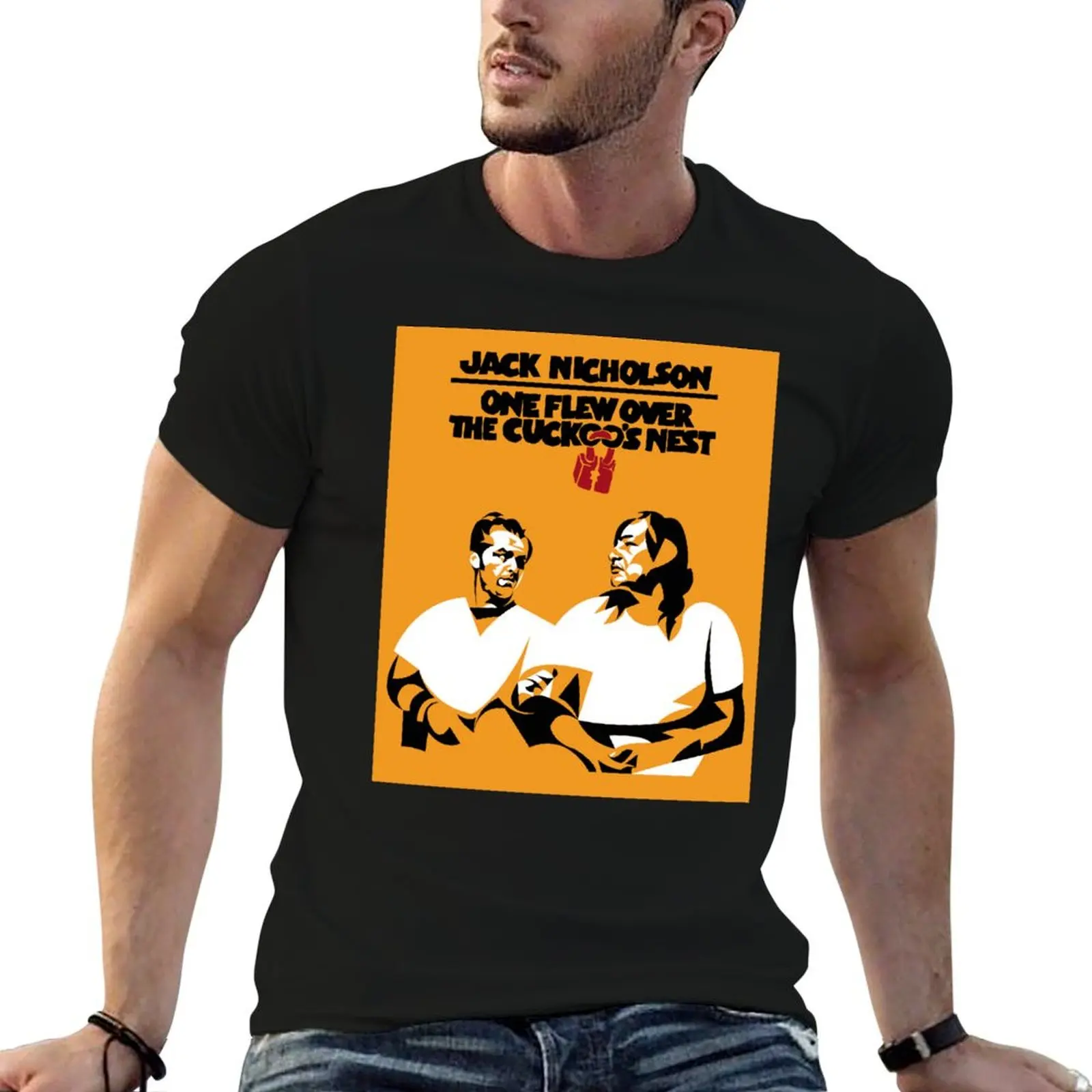 One flew over the cuckoo's nest Shirt Poster T-Shirt Comfort Stretch Tee Shirt