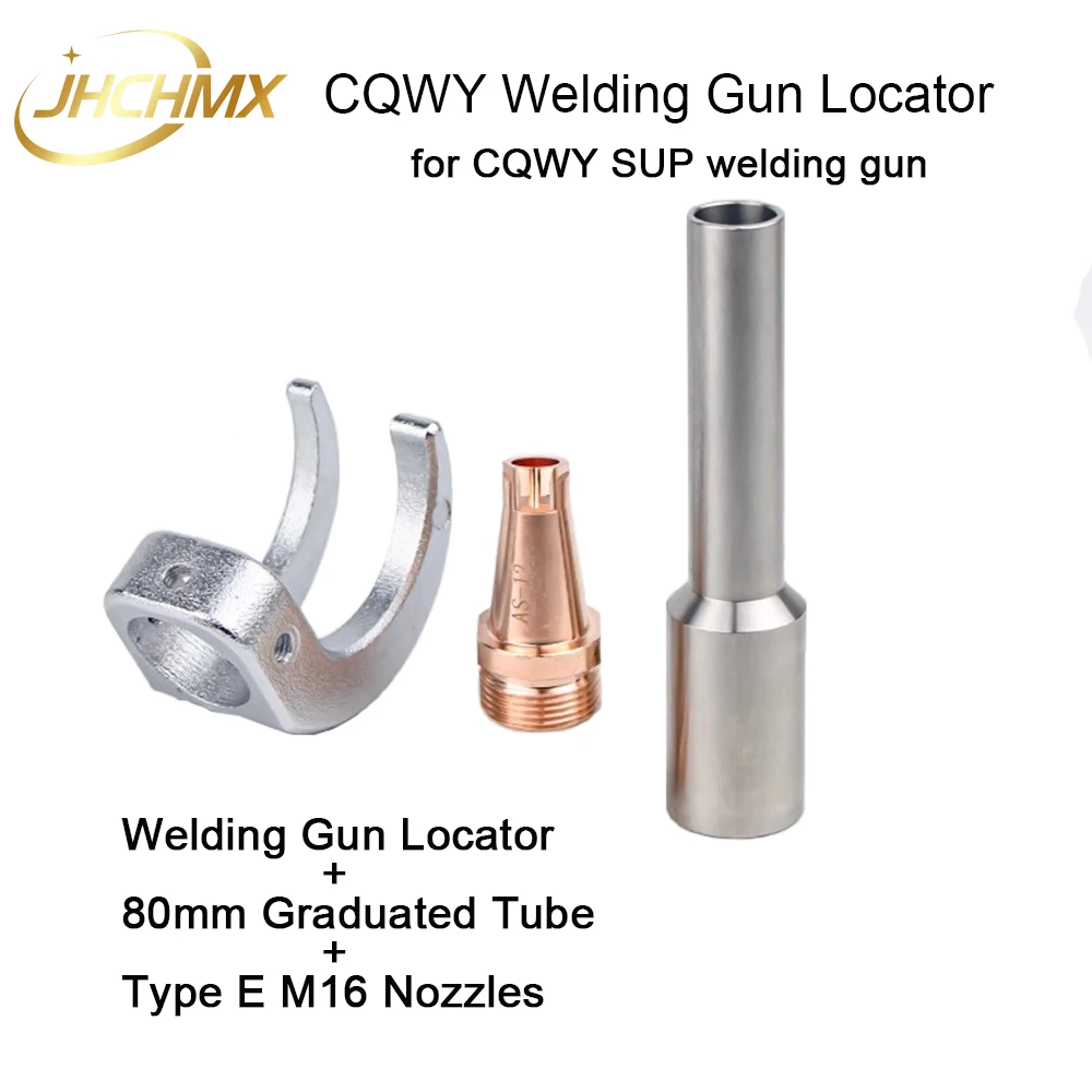 JHCHMX Laser Handheld CQWY Welding Gun Locator 80mm Graduated Tube AS-10/12 BS-16/20 M16 Nozzle for SUP Welding Gun Parts