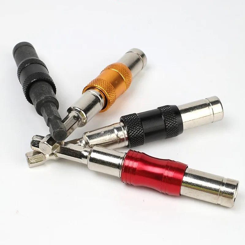 Hexagonal Universal Swiveling Bit Extension Magnetic Drill Bit Holder Chrome Vanadium Steel Pivoting Screwd Power Tools