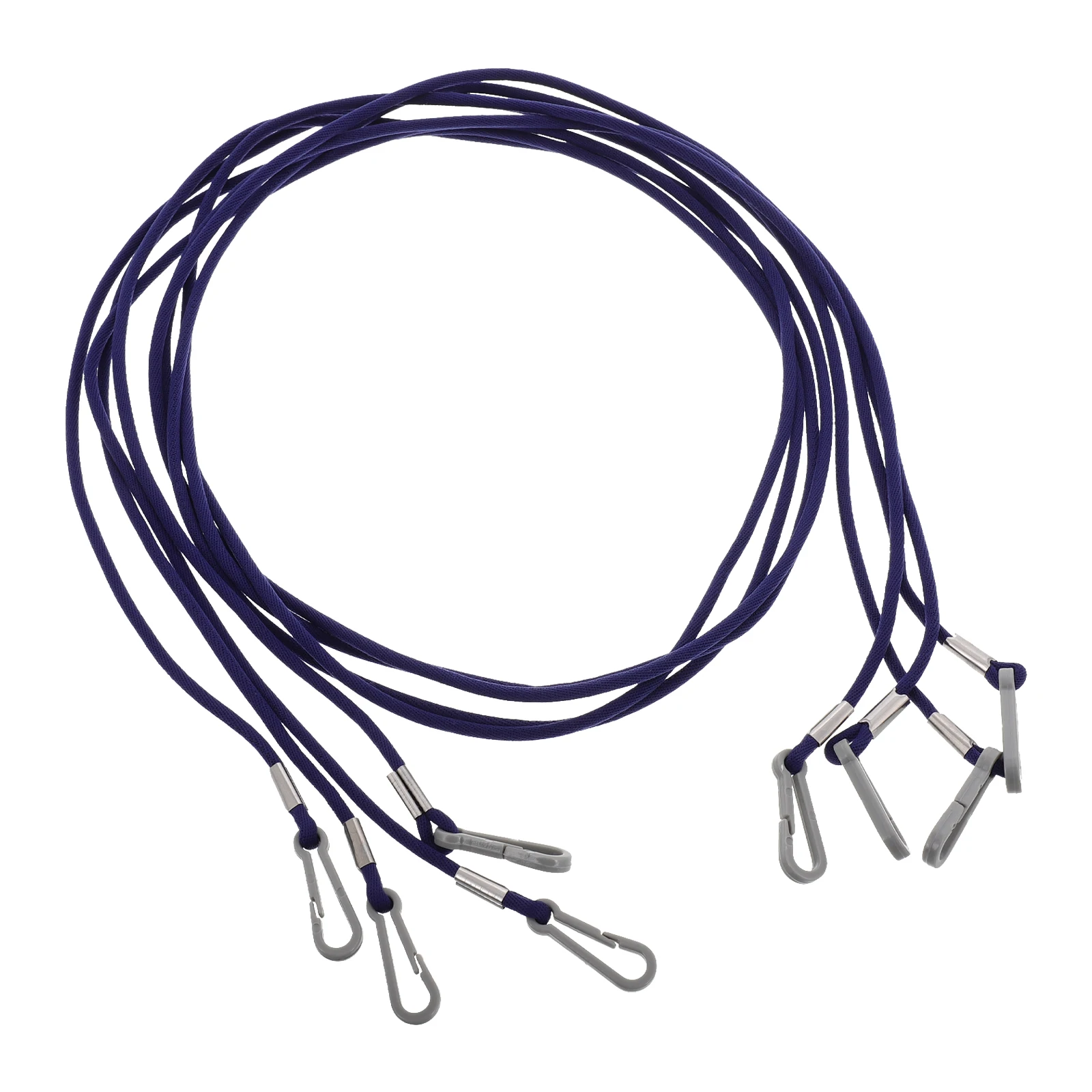 

4pcs Lanyard Neck Strap For Kids Anti-Lost Glove Hanging Rope Thick Nylon Clip Holder For Skiing Snowboard Mittens